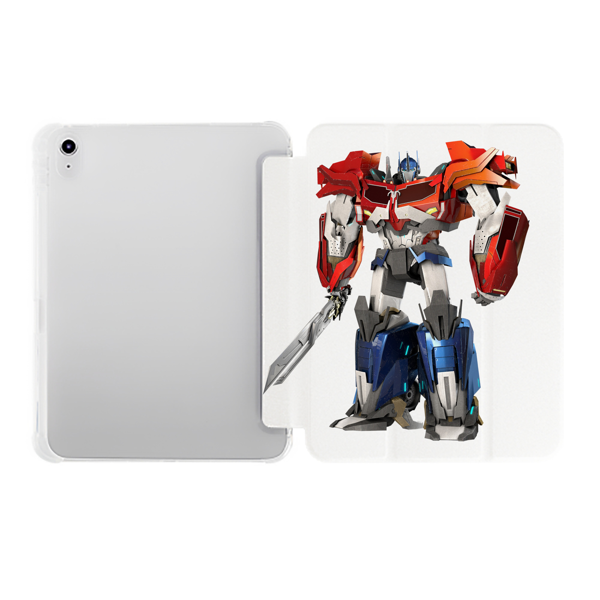 （画像用）  IPad ケース ペン収納付き 三つ折りスタンド PUレザー×シリコン 対応機種9.5/10.5/10.9インチ
